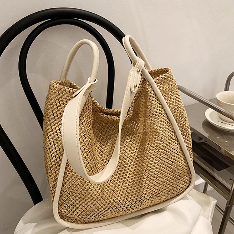 Salli Large Woven Tote