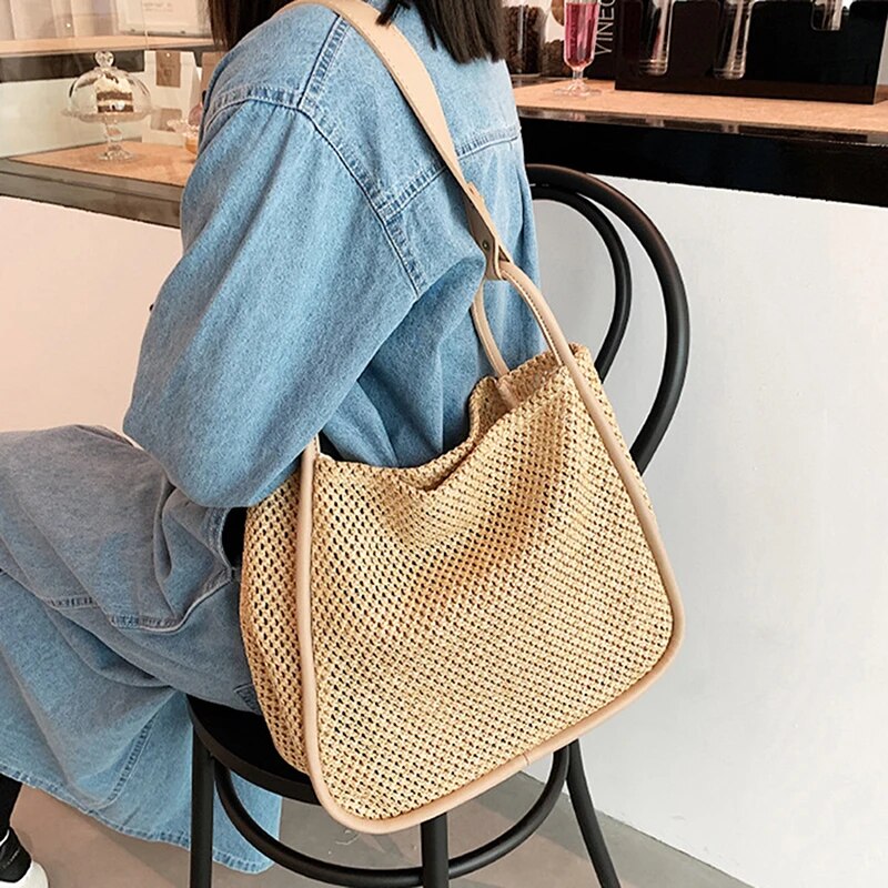 Salli Large Woven Tote
