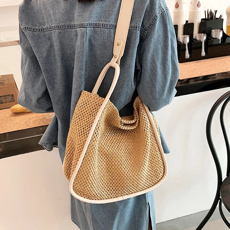 Salli Large Woven Tote