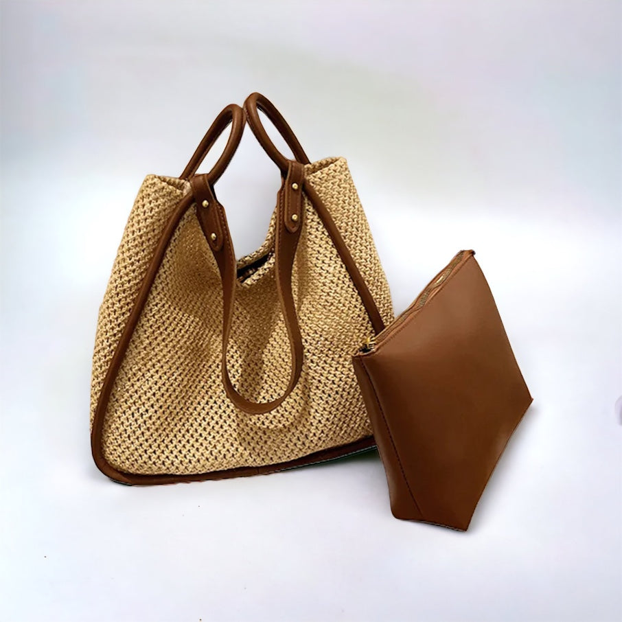 Salli Large Woven Tote