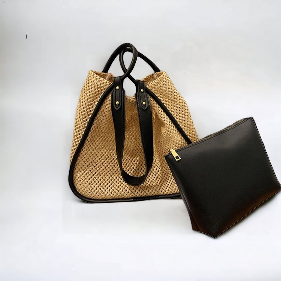Salli Large Woven Tote