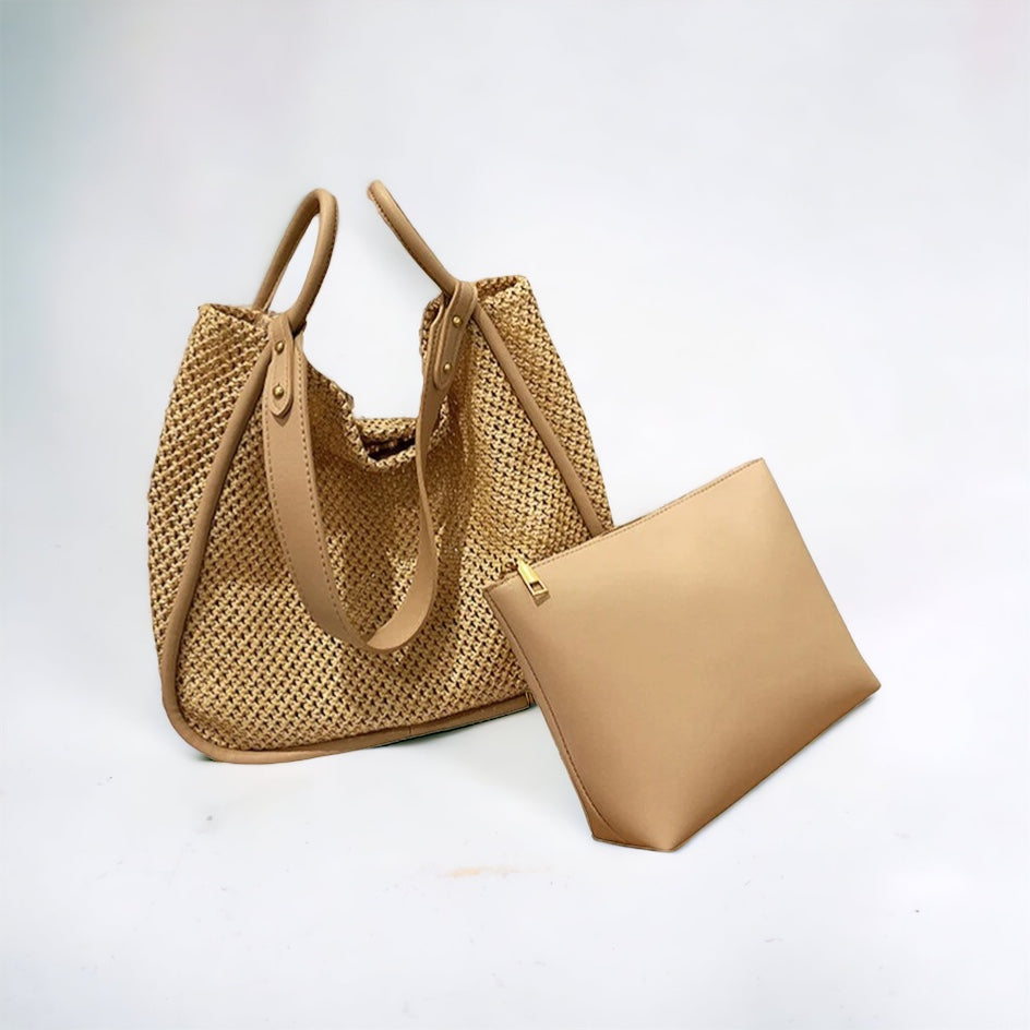 Salli Large Woven Tote